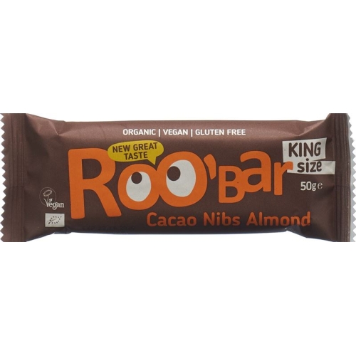 Roobar Rohkostriegel Kakao Splitt & Mandel 50g buy online