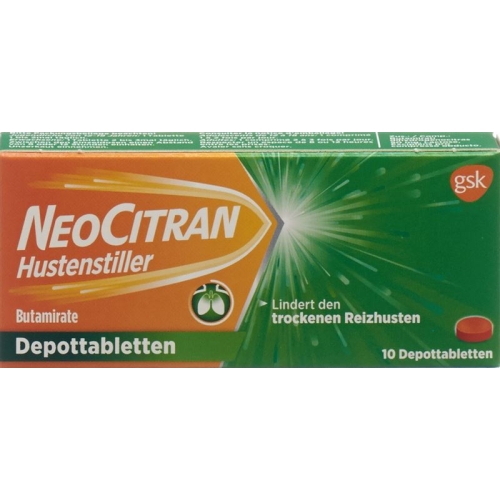 NeoCitran cough suppressants Depottabl 50 mg 10 pcs buy online