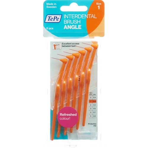 TePe Angle interdental brush 0.45mm orange 6 pcs buy online