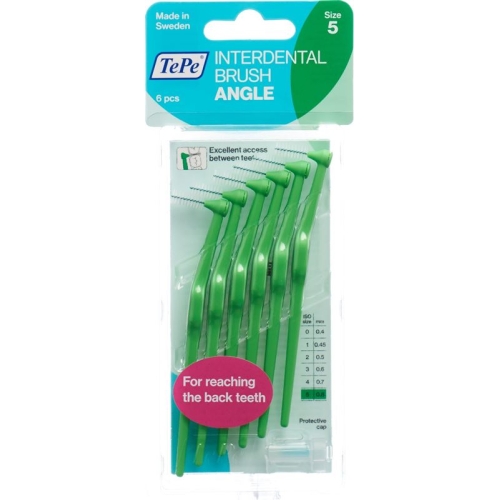 TePe Angle interdental brush 0.8mm green 6 pcs buy online