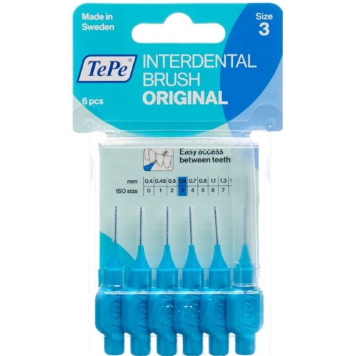 TePe Interdental Brush 0.6mm blue Blist 6 pcs buy online