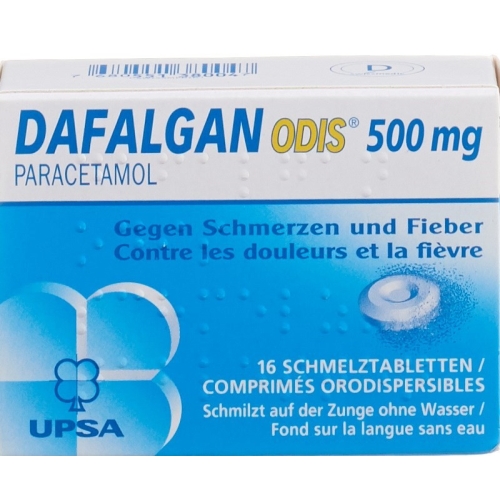 Dafalgan Odis Schmelztabl 500 mg Ds 16 pcs buy online