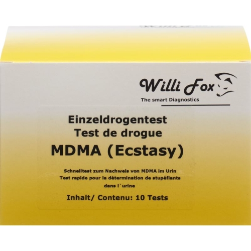 Willi Fox drug test MDMA Ecstasy individual urine 10 pcs buy online