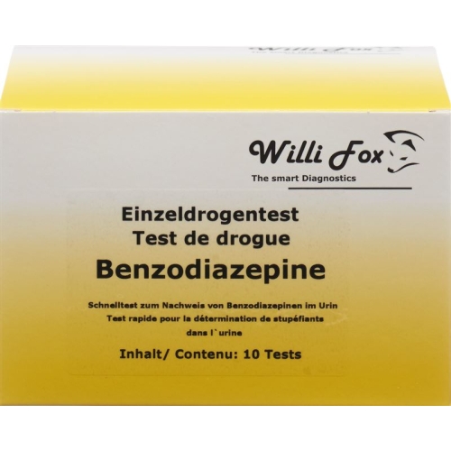 Willi Fox Drug Test Benzodiazepines individual urine 10 pcs buy online