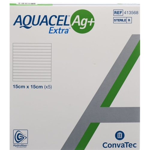 AQUACEL Ag + Extra compress 15x15cm 5 pcs buy online