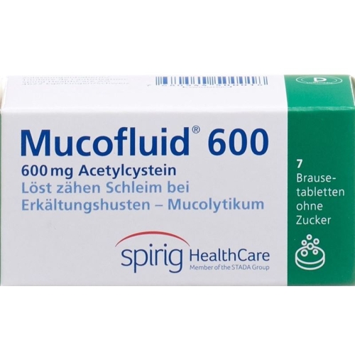 Mucofluid 600 mg 7 effervescent tablets buy online