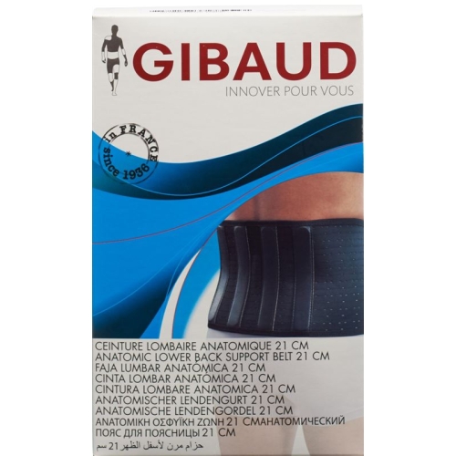 GIBAUD lumbar support belt anatomically 21cm Gr2 90-101cm buy online