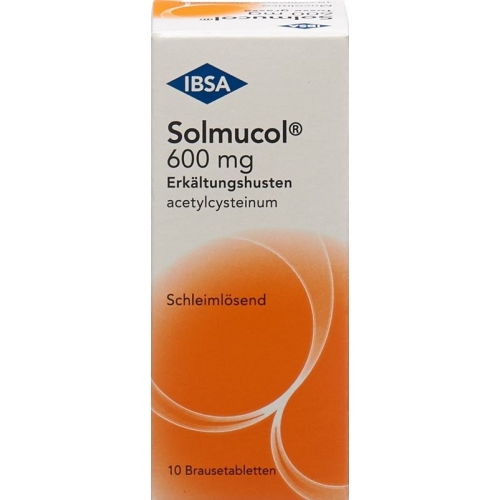 Solmucol Cold Cough 600 mg 10 effervescent tablets buy online