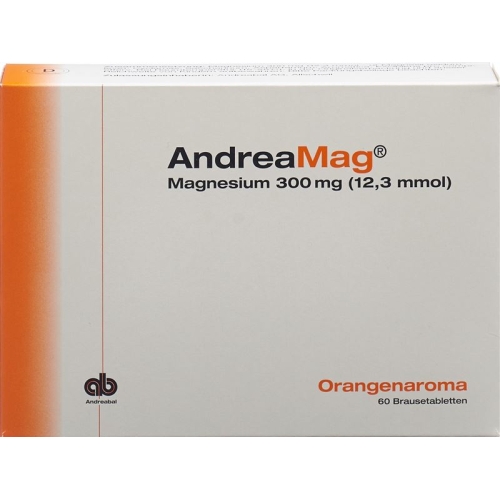 Andreamag Brausetabl 300 mg Orange flavor 60 pcs buy online