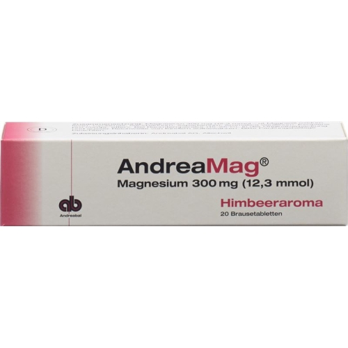 Andreamag Brausetabl 300 mg with raspberry flavor 20 pcs buy online