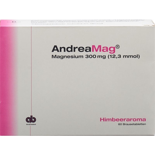 Andreamag Brausetabl 300 mg with raspberry flavor 60 pcs buy online