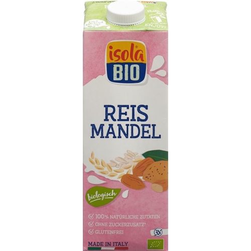 Isola Bio almond rice milk Tetra 1 lt buy online