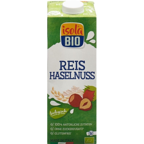 Isola Bio hazelnut rice milk Tetra 1 lt buy online