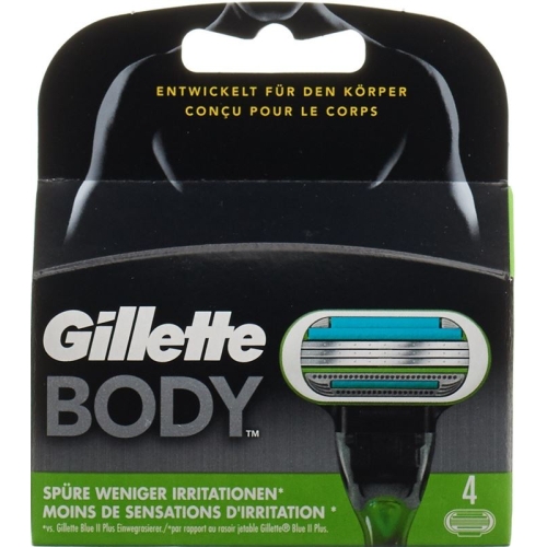 Gillette Body Systermklingen 4 pcs buy online