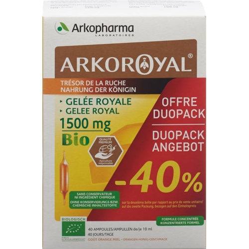 Royal jelly 1500mg Bio Duo 2 x 20 drinking ampoules buy online