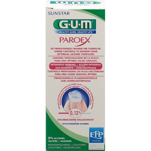 GUM SUNSTAR Paroex mouthwash of 0.12% chlorhexidine 300 ml buy online