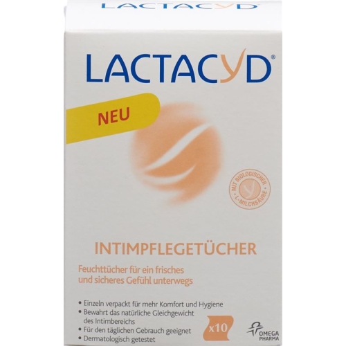 Lactacyd intimate wipes individually wrapped 10 pcs buy online