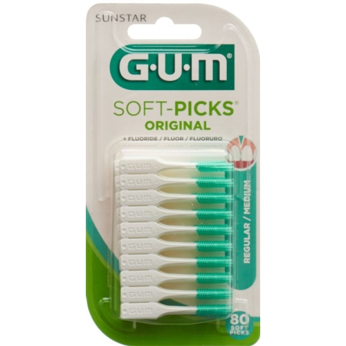 GUM SUNSTAR bristles Soft picks Regular 80 pcs buy online