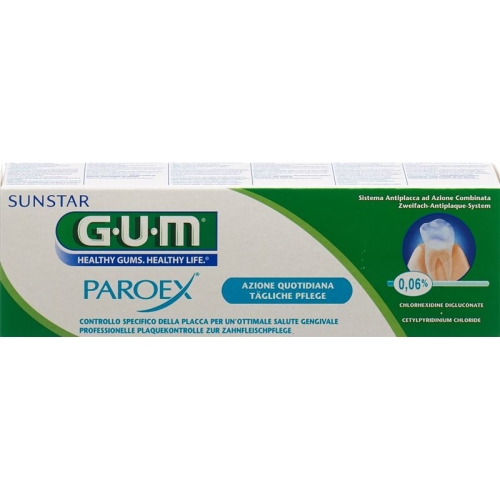 GUM SUNSTAR Paroex toothpaste chlorhexidine 0.06% to 75 ml buy online