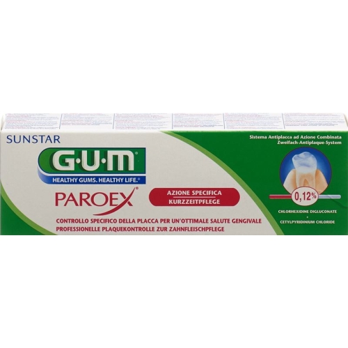 GUM SUNSTAR Paroex toothpaste of 0.12% chlorhexidine 75 ml buy online