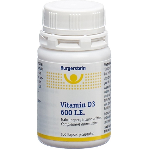 Burgerstein Vitamin D3 capsules 600 IE 100 pieces buy online