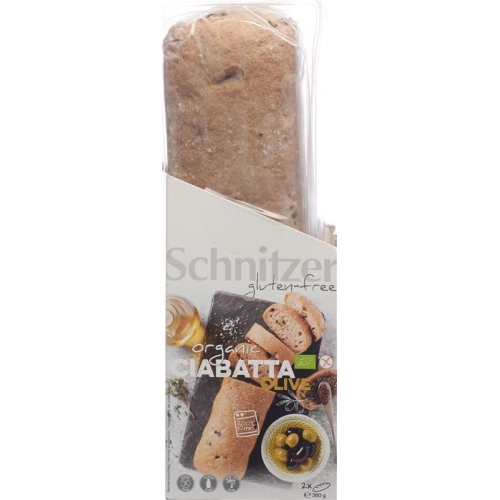 Schnitzer Organic Olive Ciabatta gluten free 360 ​​g buy online