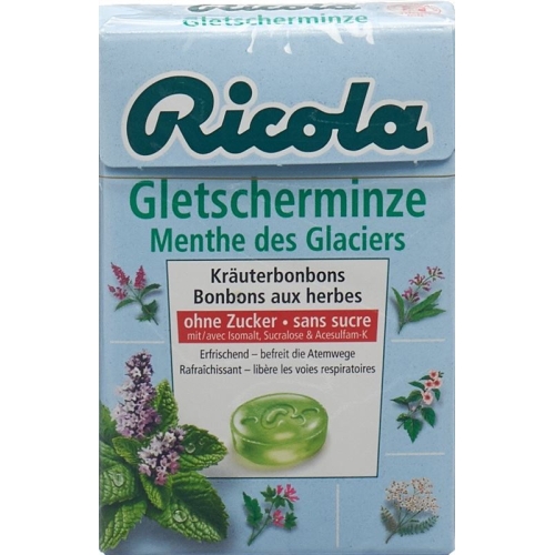 Ricola glacier mint candy without sugar Box 50 g buy online