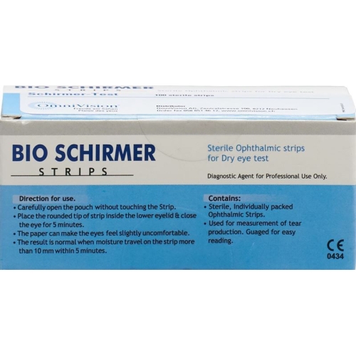 Schirmer strips Sterile Ophthalmic Strips 100 pcs buy online