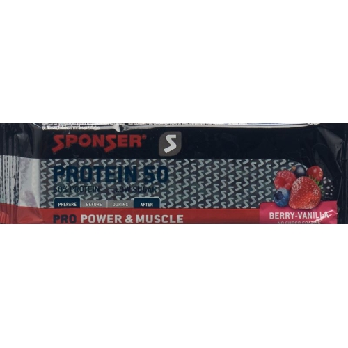 Sponser Protein 50 Bar berries Vanilla 50g buy online