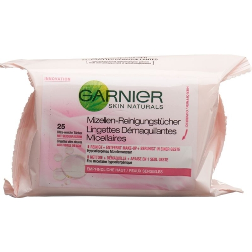 GARNIER Nat Micellar cleansing wipes 25 pcs buy online