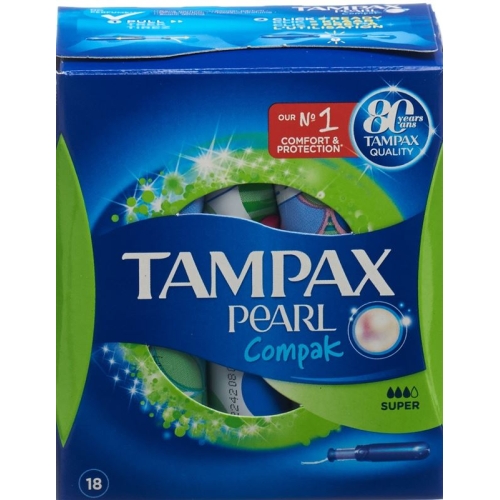 Tampax Tampons Compak Pearl Super 18 pieces buy online