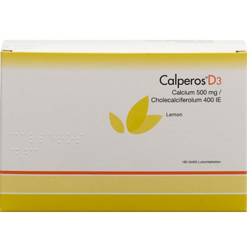 Calperos D3 Lutschtabl lemon Ds 180 pcs buy online