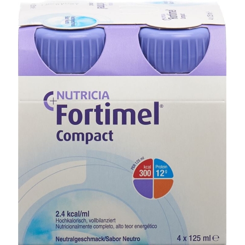 Fortimel Compact Neutral 4 Bottles 125 ml buy online