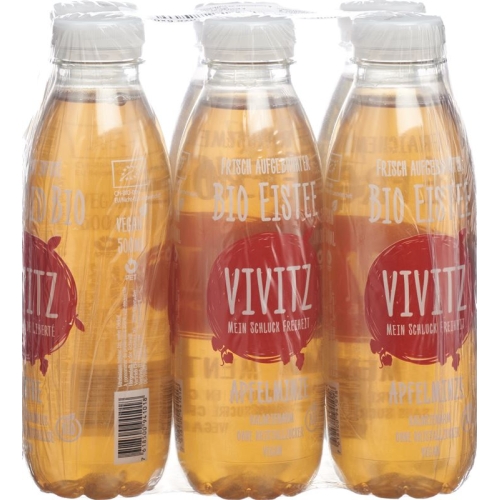 VIVITZ organic iced tea apple mint 6 x 0.5 lt buy online