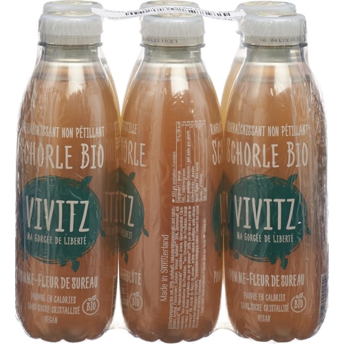 VIVITZ organic cider apple elderflower 6 x 0.5 lt buy online