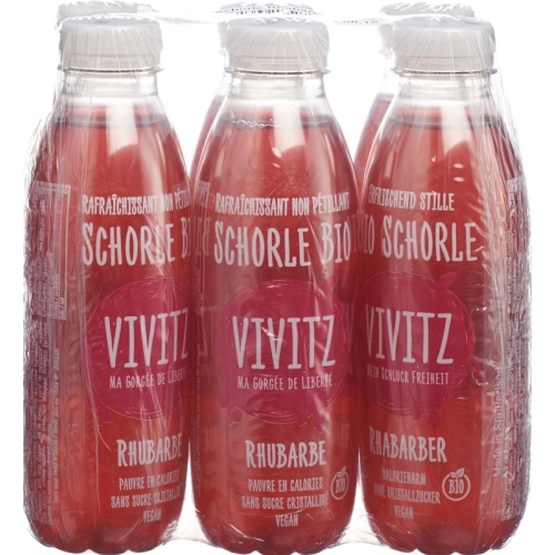 VIVITZ organic juice Rhubarb 6 x 0.5 lt buy online