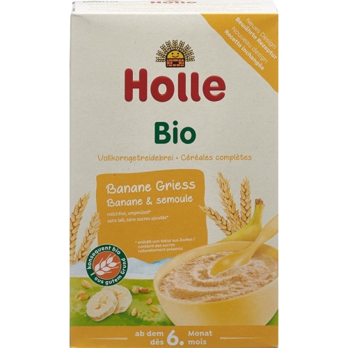 Holle fruit mash banana semolina bio 250 g buy online