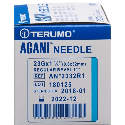 Terumo Agani disposable cannula 23G 0.6x32mm blue 100 pcs buy online