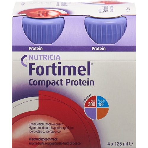 Fortimel Compact protein Forest fruit 4 bottles 125 ml buy online