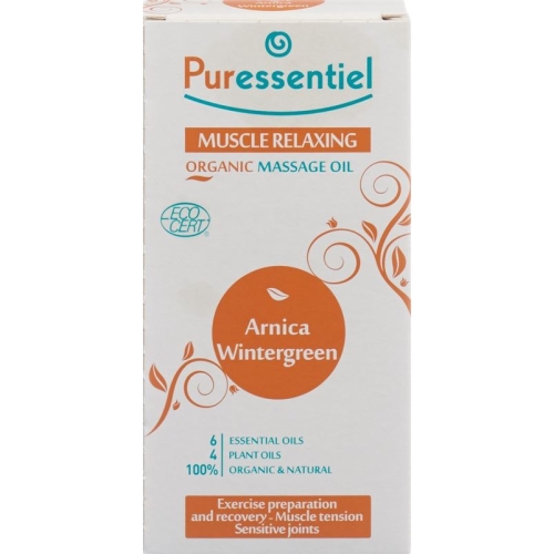 Puressentiel Bio Massage Oil for strained muscle Arnica oil of wintergreen; Fl 100 ml buy online