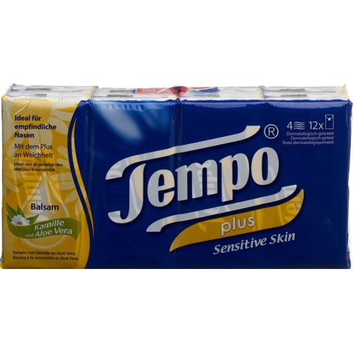 Tempo handkerchiefs soft & sensitive 12 x 9 units buy online