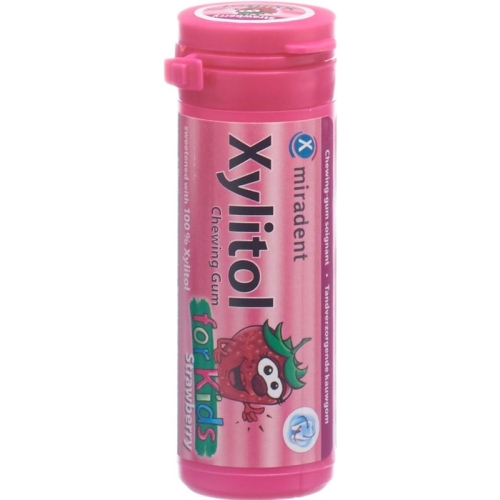 Miradent xylitol gum for Kids strawberry 30 pcs buy online