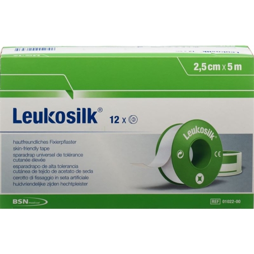 Leukosilk skin-friendly Fixing 5mx2.5cm 12 pcs buy online