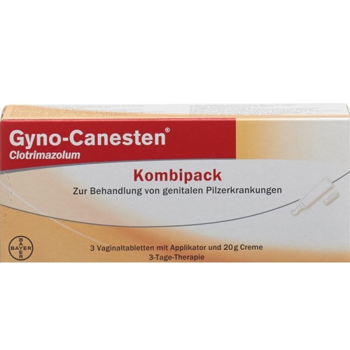 Gyno-Canesten Kombipack 3 vaginal tablets and 20 g cream buy online