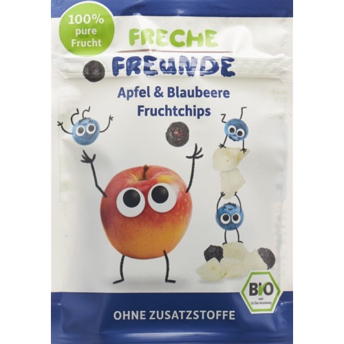 Naughty friends Fruchtchips Apple & Blueberry Btl 16 g buy online