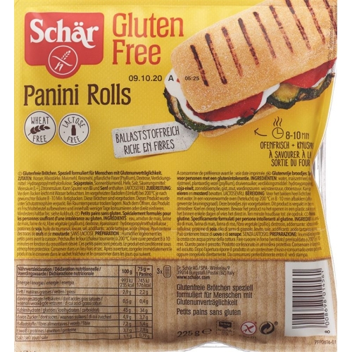 Schär Panini Rolls gluten free 225 g buy online