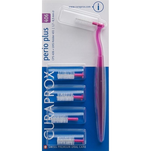 Curaprox CPS 406 perio plus 5 interdental brush + holder buy online