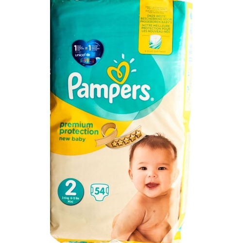 Pampers Premium Protection New Baby Gr2 4-8kg Mini Economy Pack 54 pcs buy online