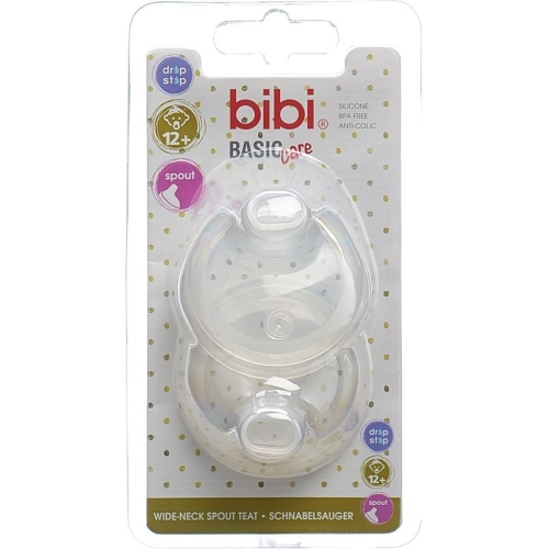 Bibi wide-mouth suction BasicCare beak Sil SV-A + B 2 pcs buy online