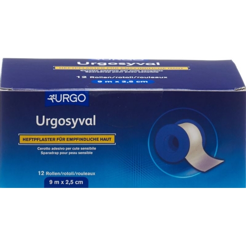 Urgosyval Rollenpflast 9mx2.50cm Empf Haut 12 Stück buy online